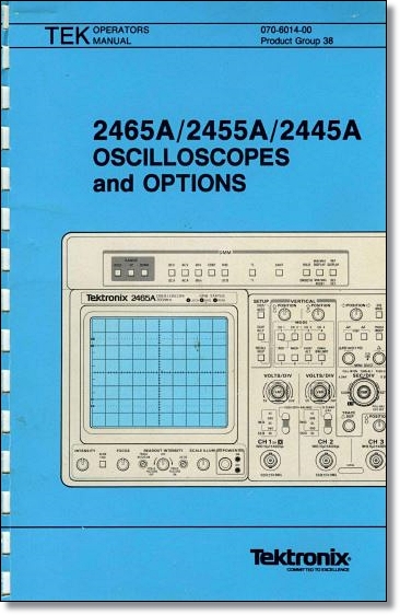 Tektronix 2465A/2455A/2445A Operators Manual